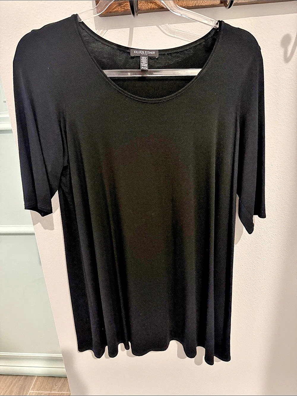 Eileen Fisher Black Short Sleeve Tunic